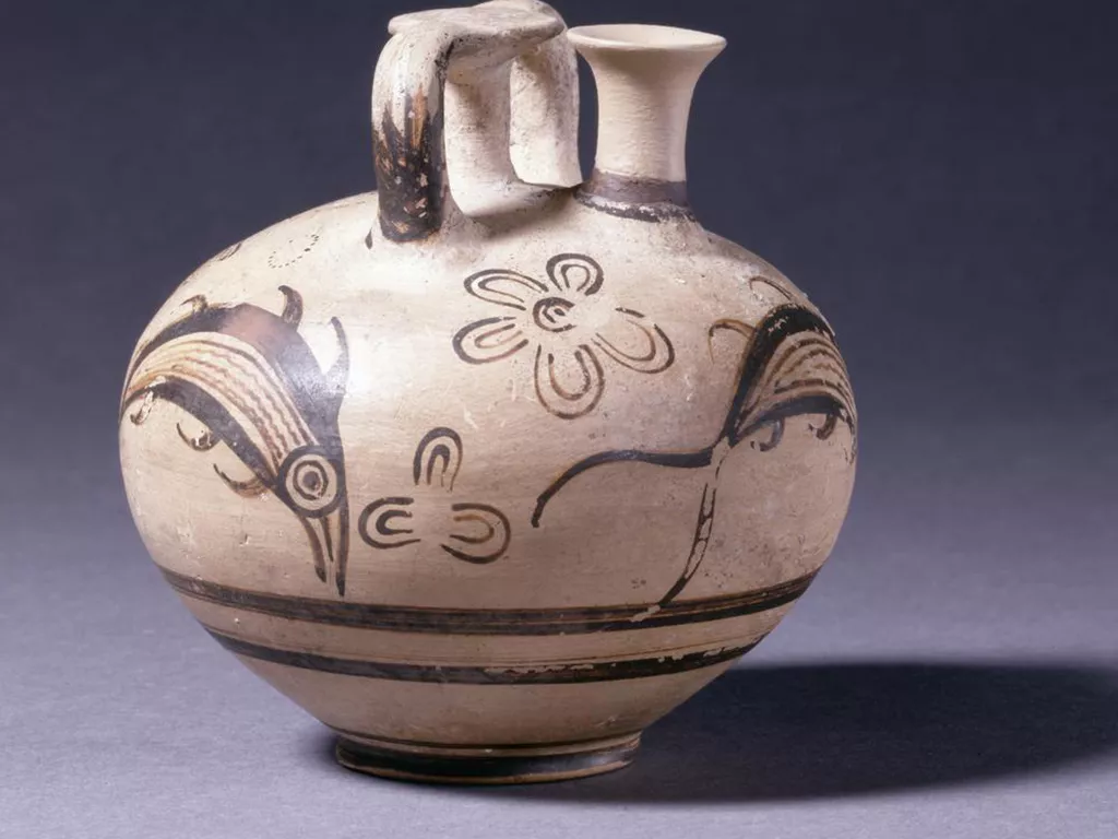 The Bronze Age Harbour of Hala Sultan Tekke, Cyprus - Minoan Stirrup Jar