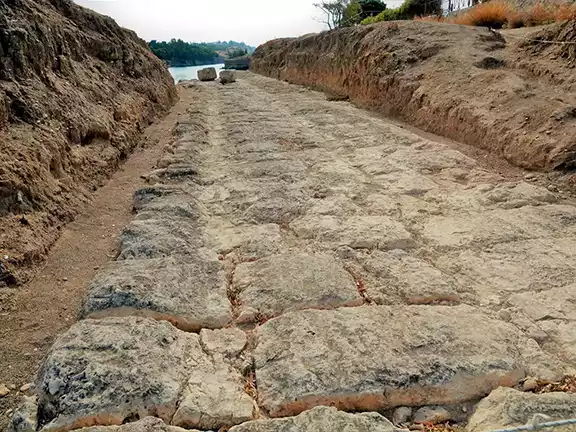 The Sunken Port of Kenchreai and the Incredible Diolkos The Diolkos near Lechaion