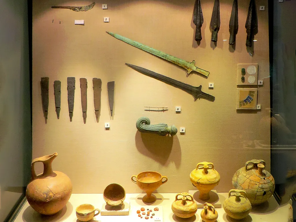 Late Bronze Age shipreck off Uluburun (1335 - 1305 BC) Weapons forund on the Uluburun