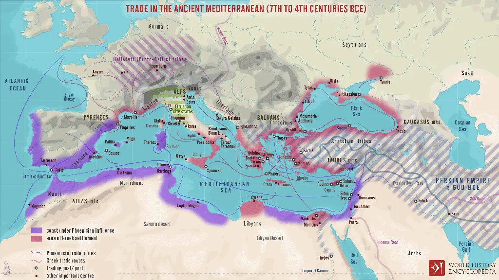 Ancient Trade Routes In The Mediterranean ancient-trade-routes-in-the-mediterranean
