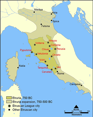 The Development of the Ancient Sea Trade Routes in the Mediterranean Sea Etruscan Trade Routes