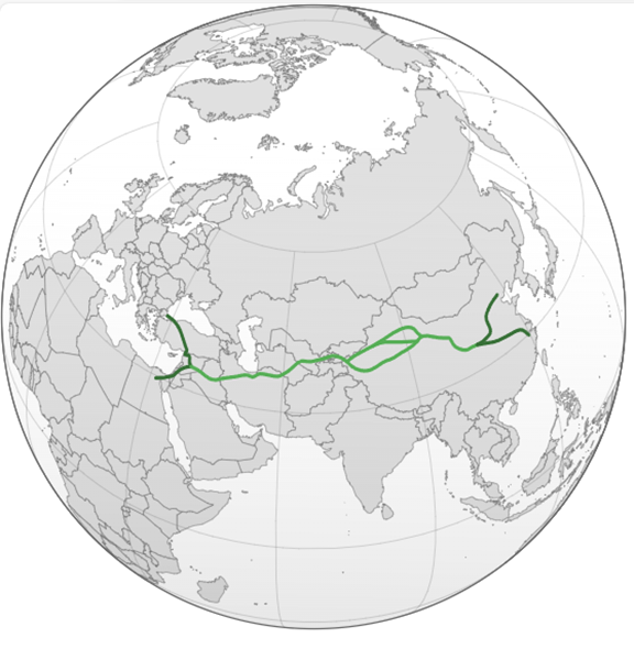 Ancient Overland Trade Routes to the Mediterranean The Silk Road