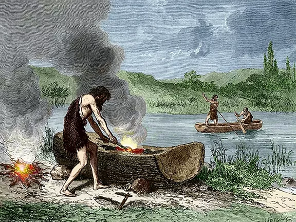 Mesolithic sea voyages. Image Credit: Sheila Terry/Science Photo Library