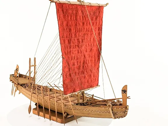 The Wenamun Report: Ancient Egypt's Decline & Sea Peoples' Rise Model of a Byblos ship c 1050 BC