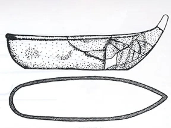 Late Bronze Age Maritime Technology in the eastern and central Mediterranean Sea Drawing of Agia Triada alabaster boat