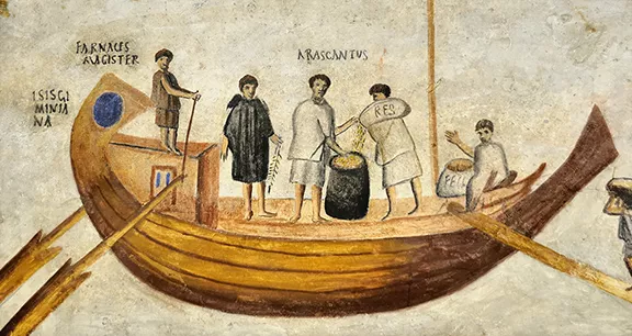 Naval Technology in the Mediterranean during the Roman Era Roman Fresco of the Isis
