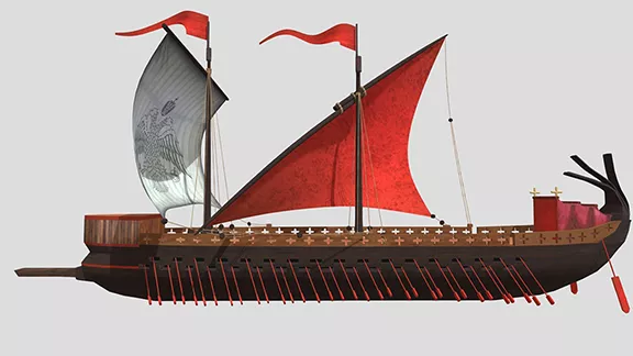 Naval Technology in the Mediterranean during the Roman Era Illustration of a Laburna style ship