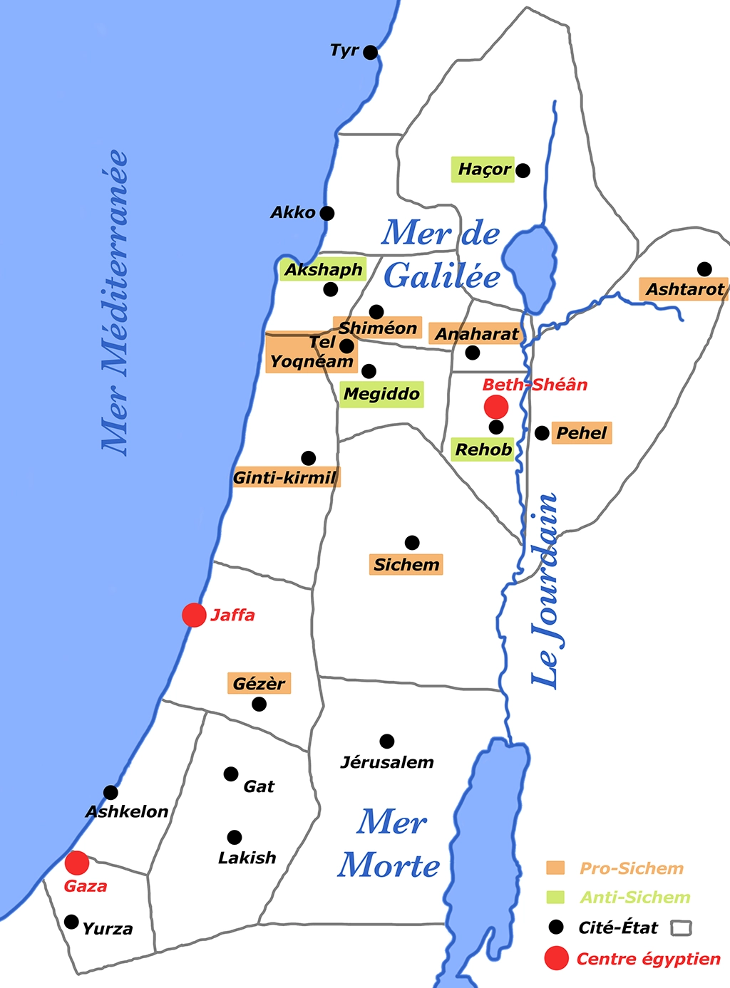 Late Bronze Age Civilisations of the Middle East and Eastern Mediterranean Canaanite city states about 1200 BC