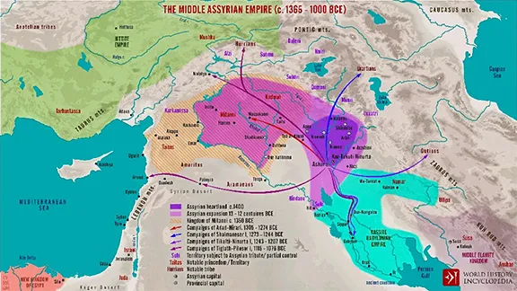 The 3.2k yr BP Event The Middle Assyrian Empite and Middle Babylonian Territory 1365 - 1000 BC