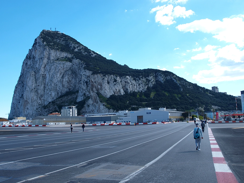 Abwehr Operations in Gibraltar during World War II Crossing the runway into Gibraltar. The route taken by hundreds of Spanish workers on a daily basis