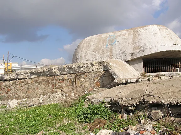 Operation Relator - Plans to delay the German advance if they invaded Spain Spanish bunker behind La Linea de la Concepcion