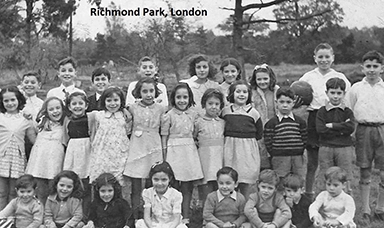 The WW II Evacuation of Gibraltar: A Family's Ordeal Gibraltar refugees in Richmond Park