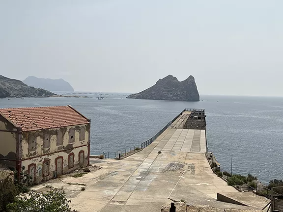 El Hornillo ore loading dock in 2024