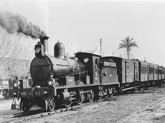 Loco ‘GUADIX’ entering Almondrecos in 1962. Image by Don Gaunt