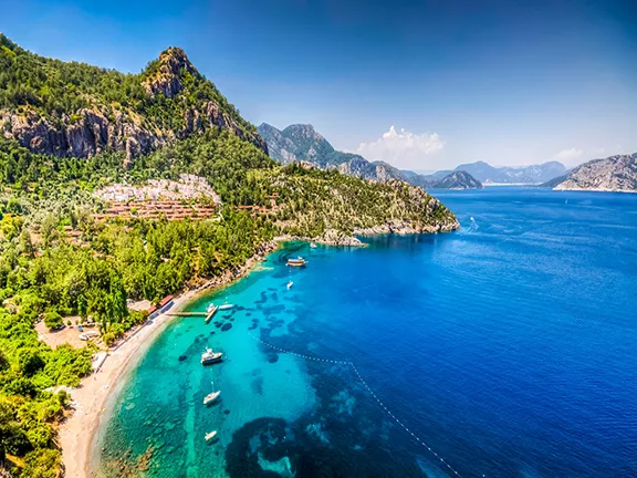 Marmaris near the Çaycağız Koyu wreck site