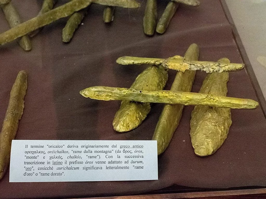 Gela 2 shipwreck 490 – 450 BC Orichalcum from the Gela II shipwreck