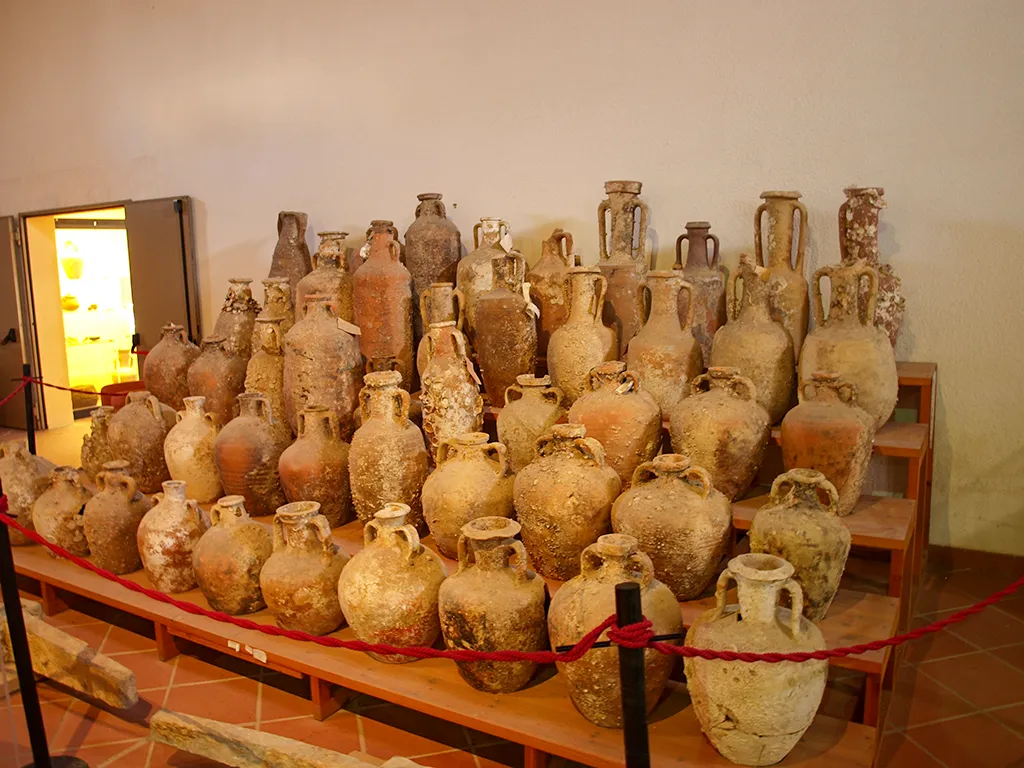 The Giglio Shipwreck: A 6th Century BC Etruscan Merchant Vessel Collection of similar amphorae - Marsalla, Sicily