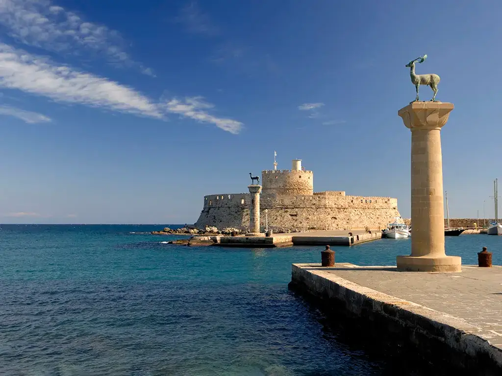Rhodes during the Iron Age - The modern entrance to the harbour at Rhodes