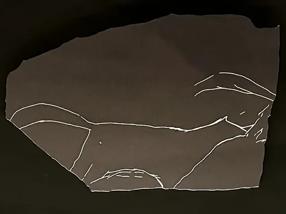 Levantine Cave Art during the Gravettian and Solutrean Dhole or Dog circa 17000 BC?