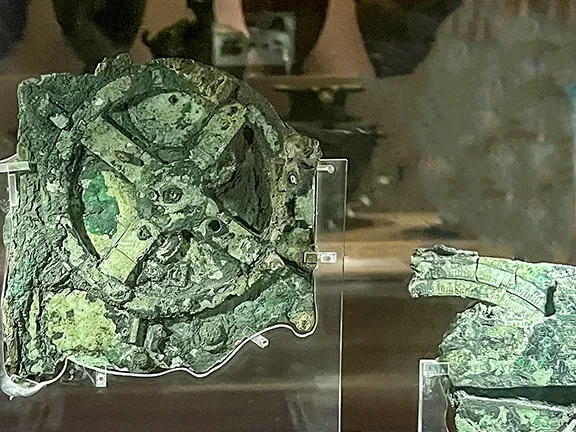 The Antikythera Mechanism as found on the seabed