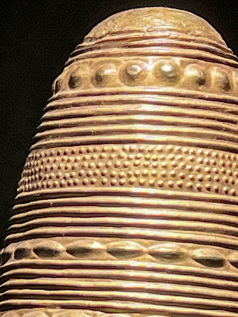 The Bronze Age Golden Hats of Central Europe Cone Detail on the Schifferstadt Golden Hat