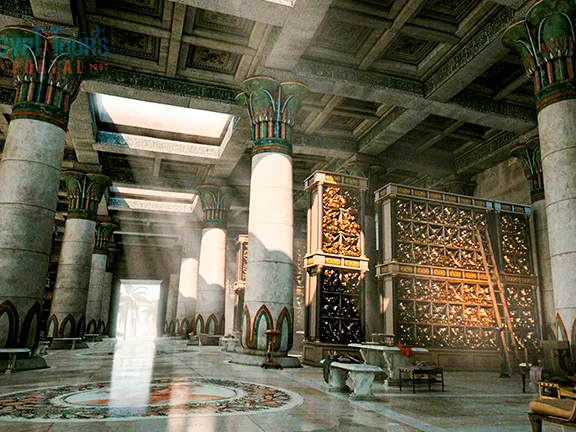 Six Great Ancient Libraries: Humanity's Lost Knowledge Hubs Artists impression of the Library of Alexandria