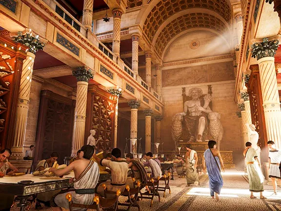 Six Great Ancient Libraries: Humanity's Lost Knowledge Hubs Artists impression - Scribes at work at Alexandria