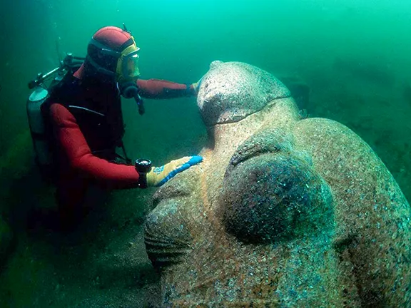 New Discoveries at Ancient Sunken City of Thonis-Heracleion ©Franck Goddio/Hilti Foundation, photo: Christoph Gerigk