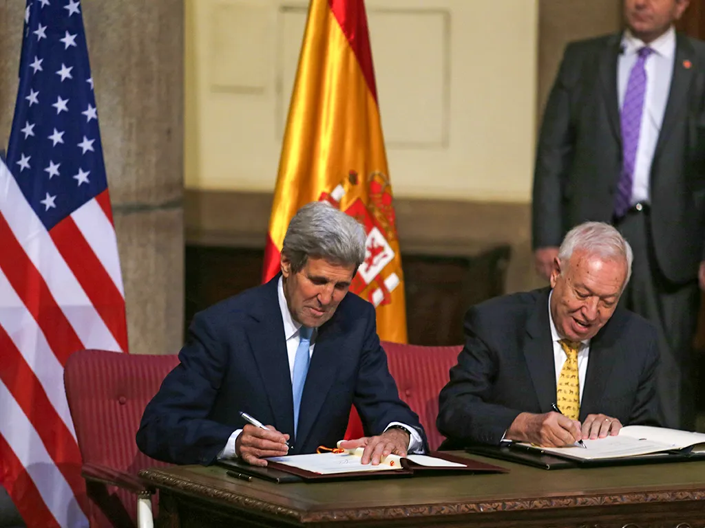 Cleaning up after the Palomares Incident U.S. Secretary of State John Kerry and Spanish Foreign Minister Jose Manuel Garcia Margallo