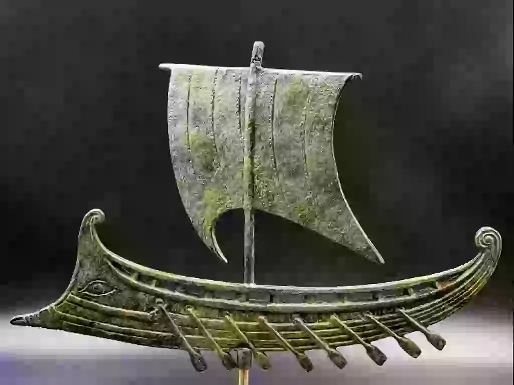 Early Iron Age Shipbuilding: 1200-700 BC - Naval Warfare, Ship Depictions & Shipwrecks - Model of Greek Penteconter