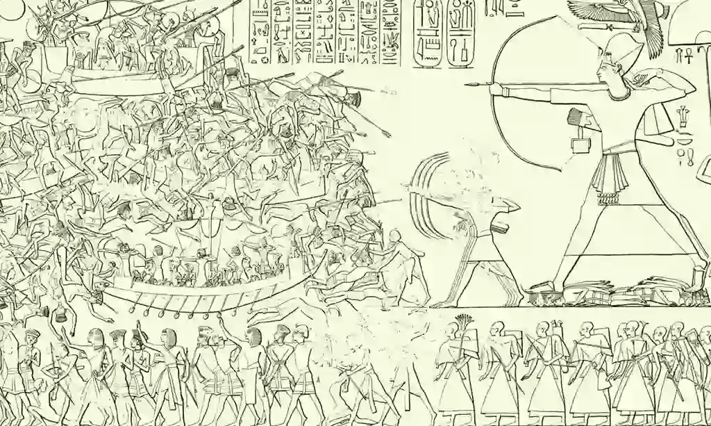 Early Iron Age Shipbuilding: 1200-700 BC - Naval Warfare, Ship Depictions & Shipwrecks - Battle of the Delta - Medinet Habu