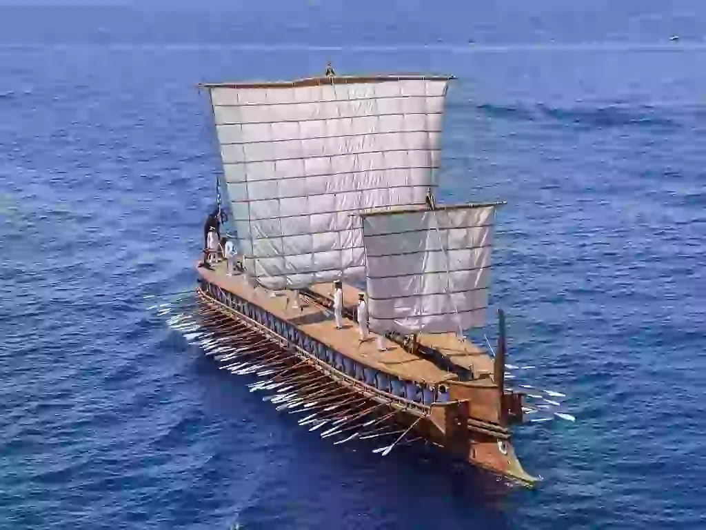 Mediterranean Shipbuilding during the Late Iron Age - Olympias at sea