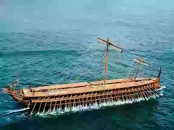 Replica of Hellenistic style trireme