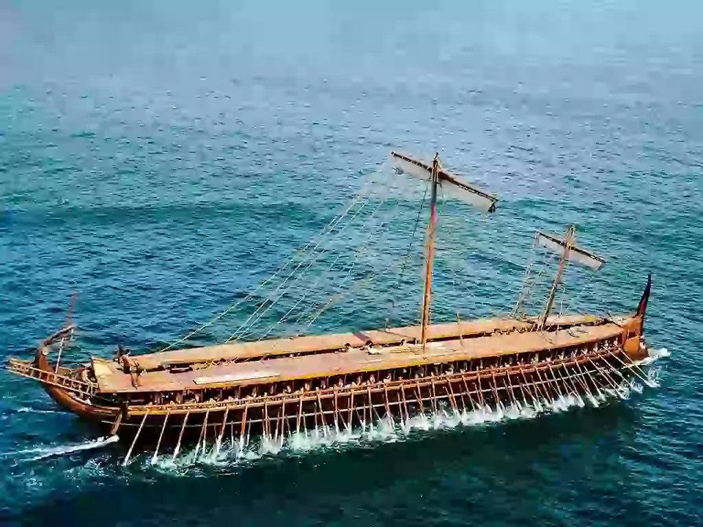 Mediterranean Shipbuilding during the Late Iron Age - Replica of Hellenistic style trireme