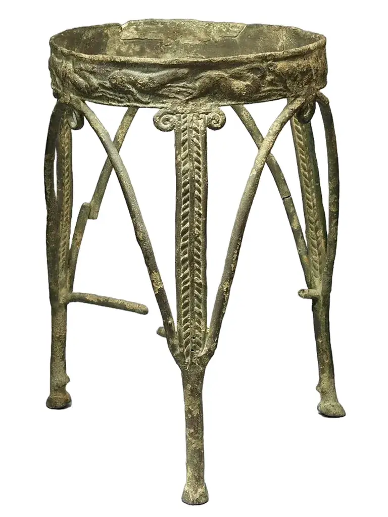 How and Why Cyprus Survived the Collapse of the Bronze Age - Elaborate bronze tripod stand c. 1100 BCE