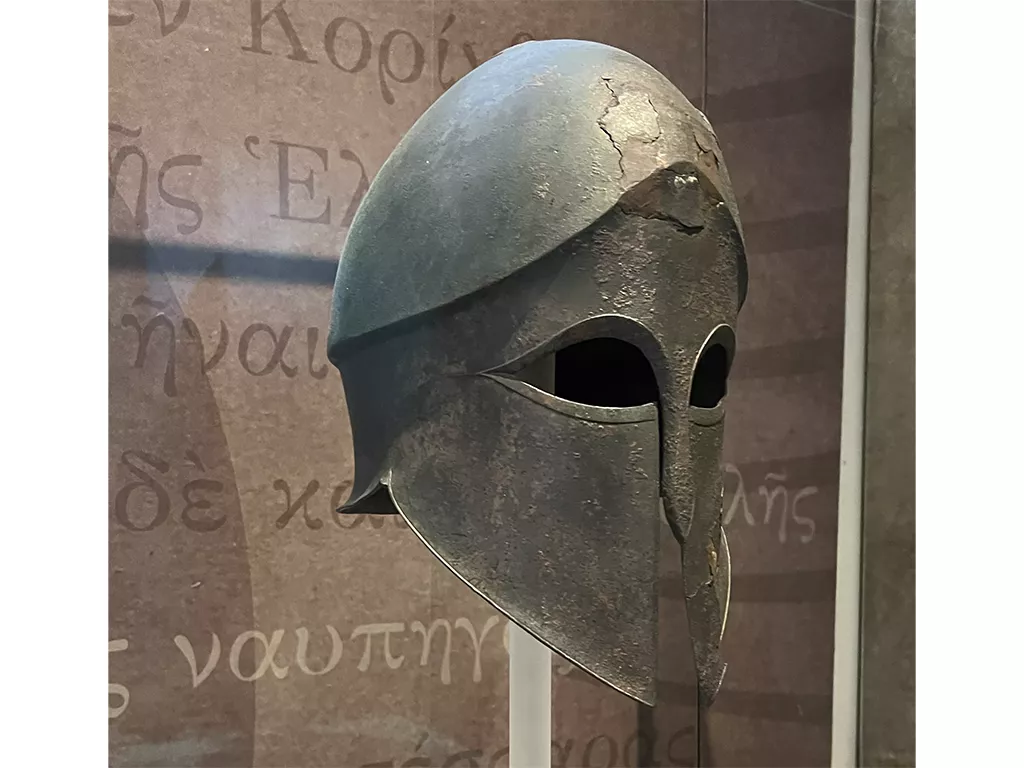 Corinthian Helmet Distribution: Greek Maritime Trade Networks (8th-5th Century BC) - Corinthian Helmet 500 - 475 BC - Museum of Corinth