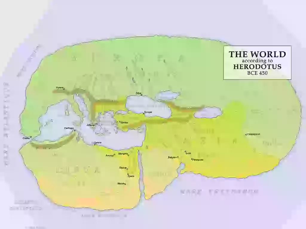 Expanding the Ancient World: Pytheas of Massalia's Arctic Voyage (325 BC) - Herodotus view of the world 325 BC